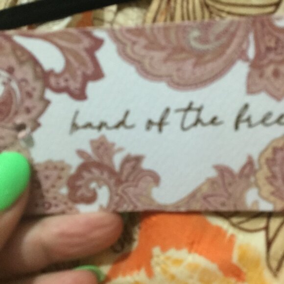 NWT Band of the Free Bohemian Hippie  Mini Women's dress Size L 3/4 Sleeve NWT - Picture 2 of 5